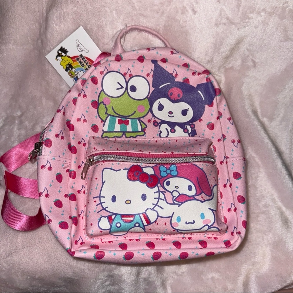 Hello Kitty & Friends By Sanrio Mini Backpack Sanrio Keroppi Cherry Strawberry